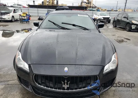 2014 Maserati Quattroporte S z USA, uszkodzony, nr VIN ZAM56RRA6E1089719